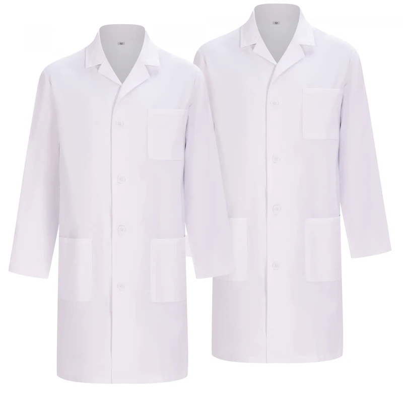 MISEMIYA - Pack 2 Units - White LAB Coat Women - Doctors Coat - Medical Uniforms 8166 - Small, White - Image 1
