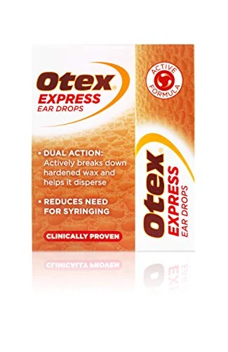 Otex Express Ear Drops, Clinically Proven Ear Wax Removal Drops for Excessive, Hardened Ear Wax. Can Reduce The Need for Syringing, 10ml