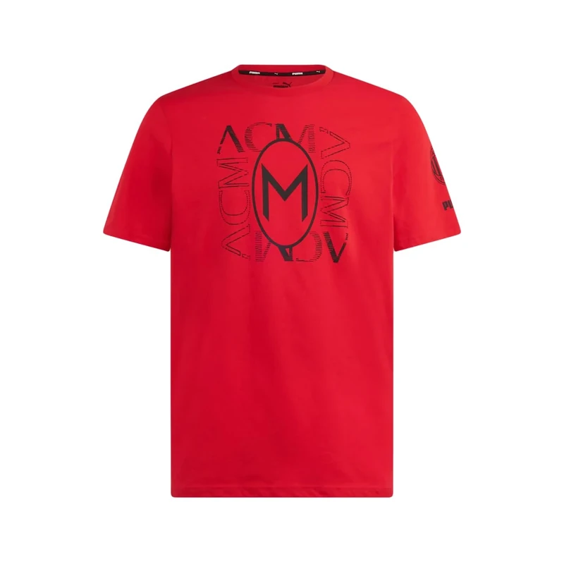 AC Milan T-Shirt FtblCulture, ACM, Red, Adult, Unisex