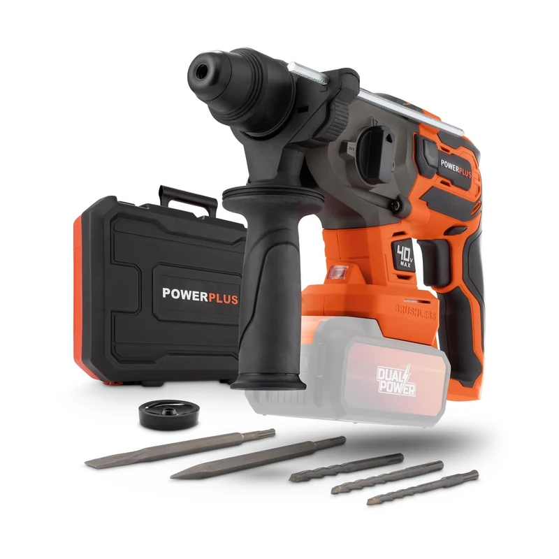 BRUSHLESS 40V Perforator Hammer - EXCL. Battery and Charger - 5 Acc.