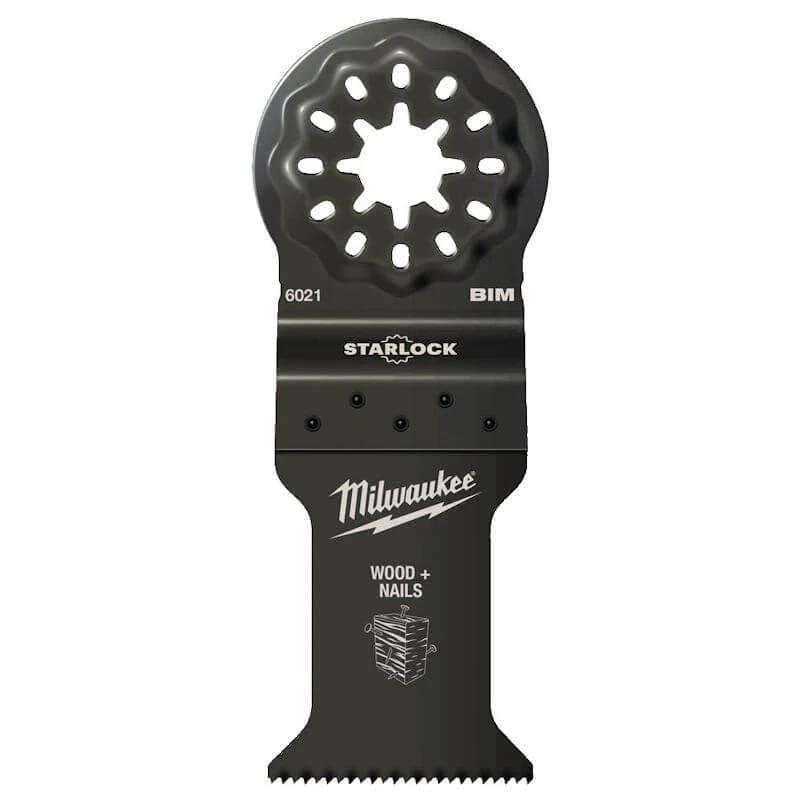 Milwaukee 35mm Plunge Wood with Nails StarLock Multi-Tool Blades