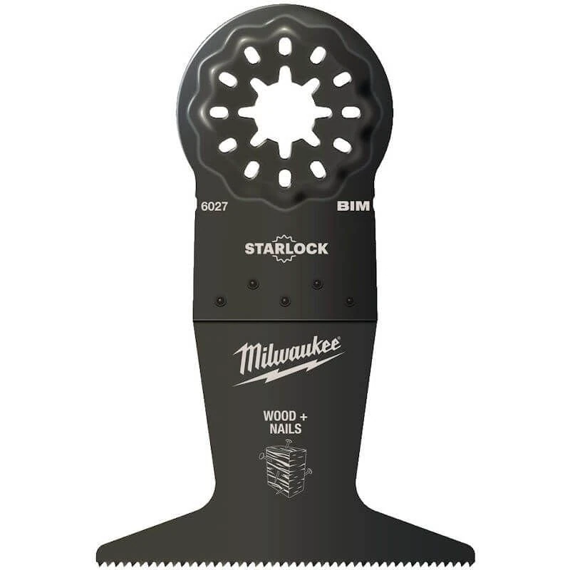 Milwaukee 65mm Plunge Wood with Nails StarLock Multi-Tool Blades- 50 Pack