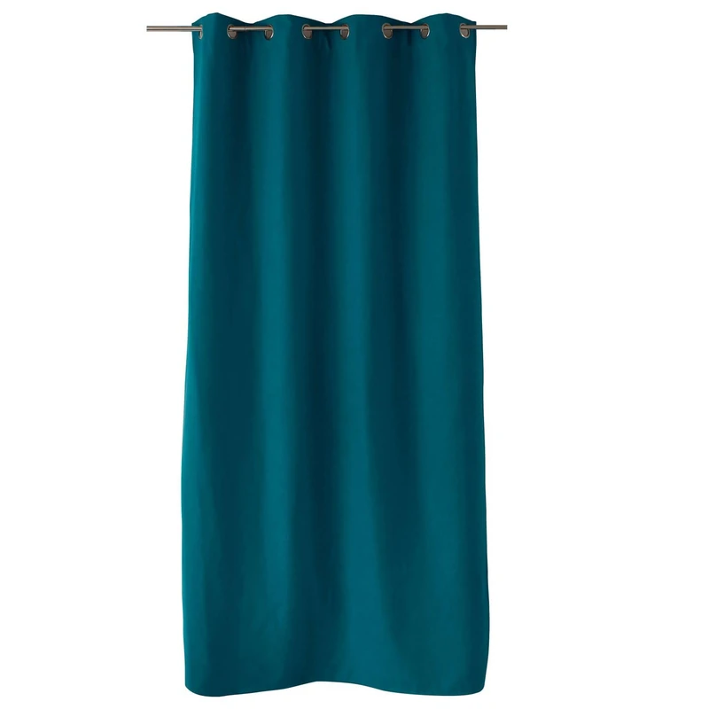 ED Enjoy Home - Curtain - Polyester - 135 x 240 cm - Duck Blue - Nordica Collection - Ready to Hang - Washable at 30 °C - For All Rooms - Bedding - Curtains