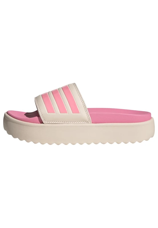 adidas Women's Adilette Platform Slides, Wonder Quartz/Beam Pink/Taupe Met, 10 UK