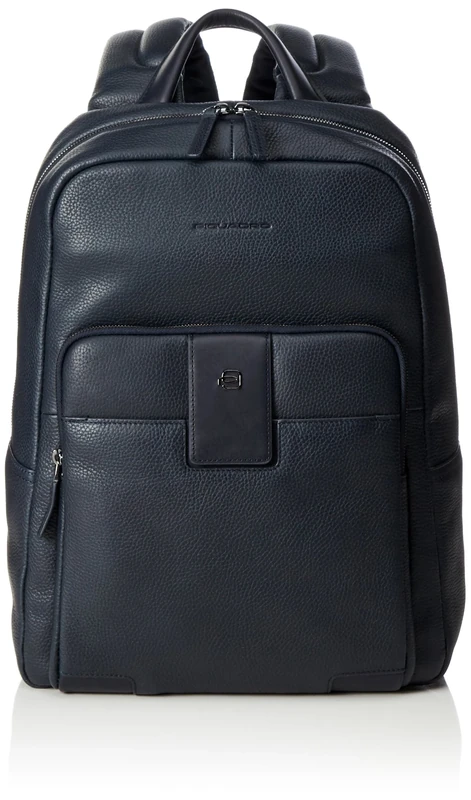 PIQUADRO Leather backpack, blue, backpack