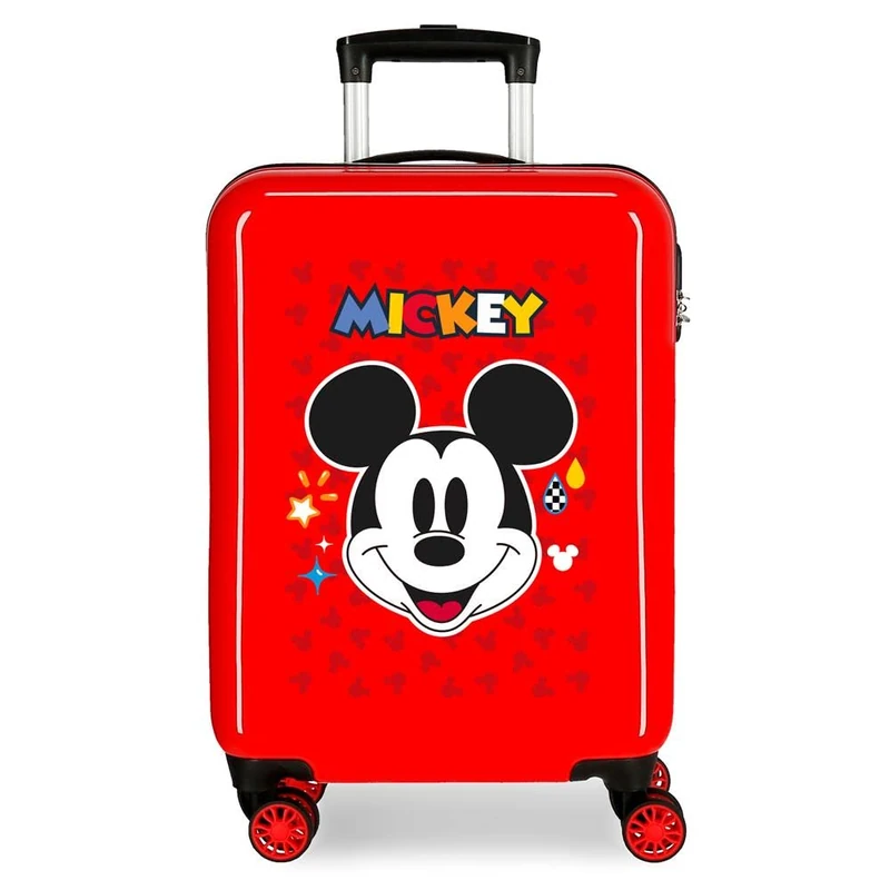 Disney Mickey Get Moving Cockpit Suitcase Red 38 x 55 x 20 cm ABS Combination Lock 34L 2kg 4 Double Wheels, red, 55 X 38 X 20 CM, Bag