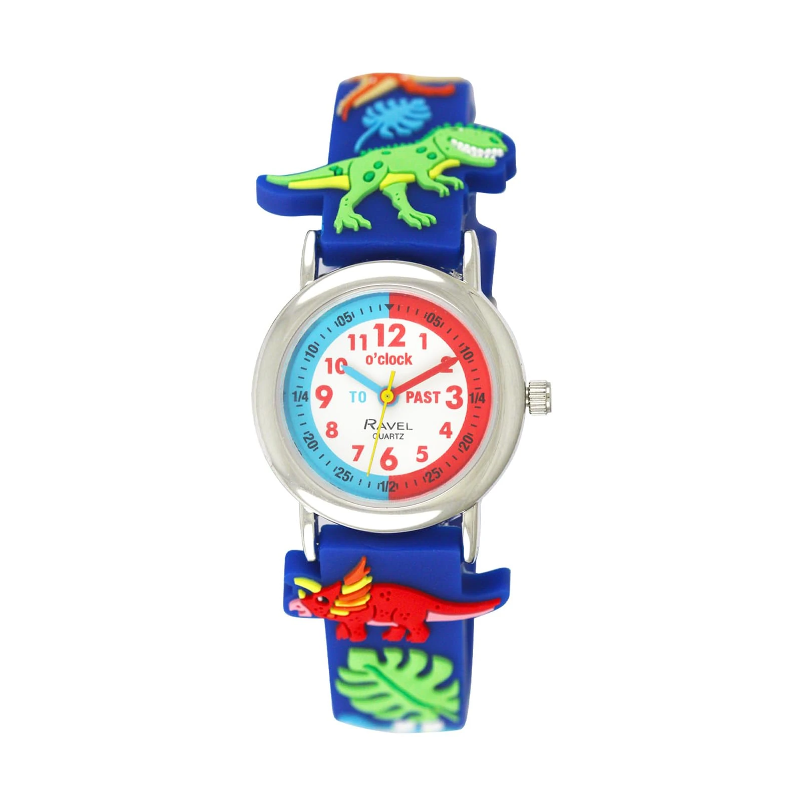 Ravel Children's Blue Dinosaurs Time Teacher Watch - Analogue Quartz - R1513.95