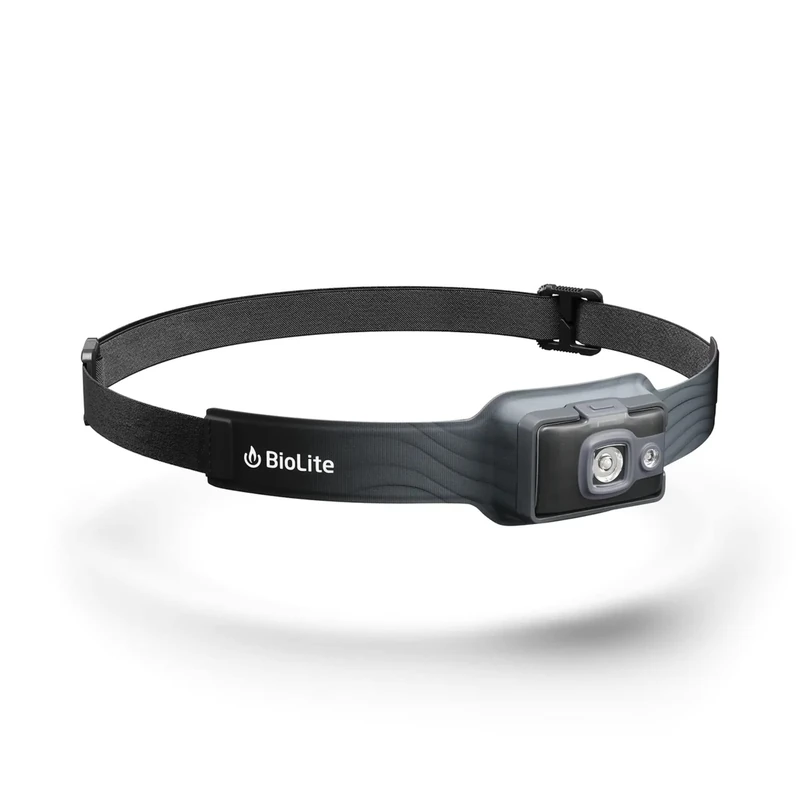 BioLite, HeadLamp 325 - Lightweight & Bright USB Headlamp, Midnight Grey