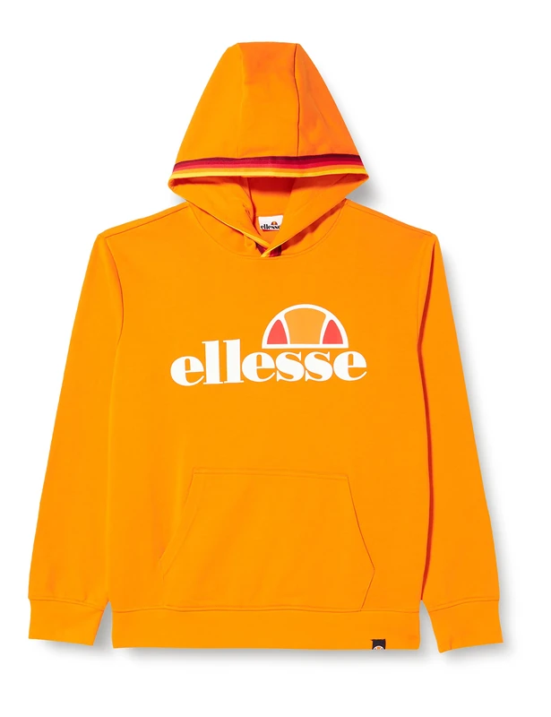 ELLESSE EHM919CO2-228 HOODIE Sweatshirt Men ORANGE POPSICLE M