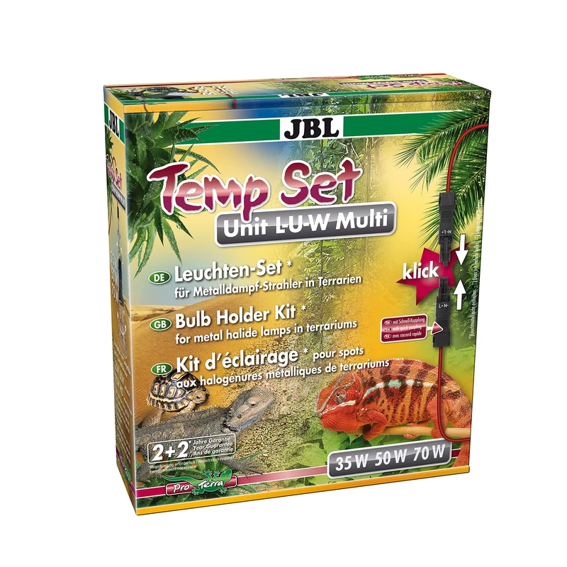 JBL TempSet Unit L-U-W Multi, Installation Kit for Metal Vapour Emitters, for LUW and HQI, with Quick Coupling, E27 Socket