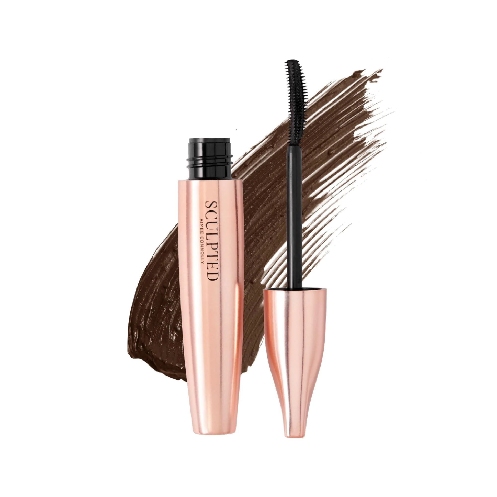 My Mascara Brown by Sculpted by Aimee - 12ml Ultra-Brown Mascara, Pigment Lengthening, Thickening and Volumising for Long Volume Lashes, Vegan Formula with Provitamin B5 and Curved Wand