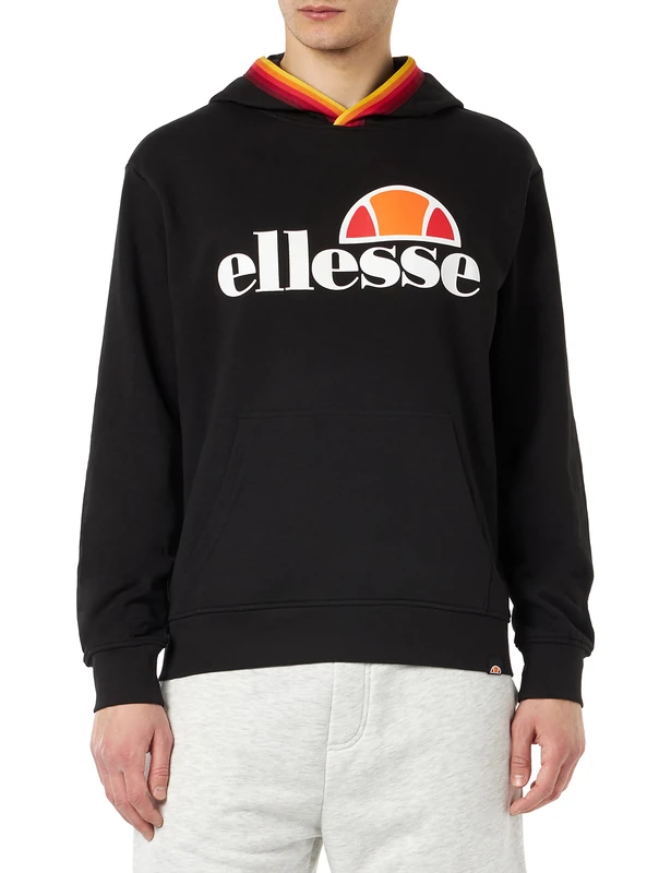 ELLESSE EHM919CO2-050 HOODIE Sweatshirt Men BLACK L