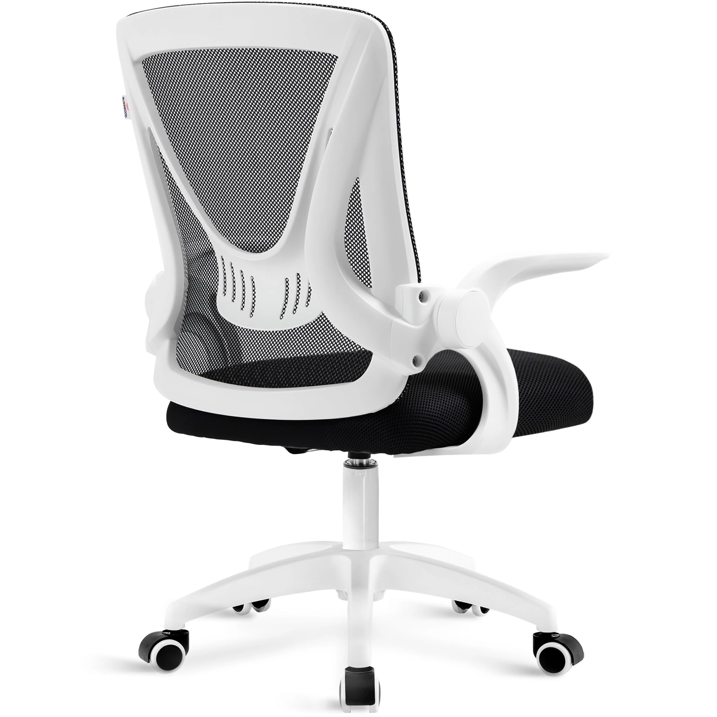 Blisswood Office Mesh Chair With 90° Flip-up Armrest, Ergonomic Swivel Computer Desk Chair With Lumbar Support, Adjustable Height, Back Support 360° Rotation For Home Office