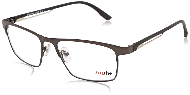 rh+ RH420V02 Glasses, Silver (Palladium)-Black, 55 for Men, Silver (Palladium)-black