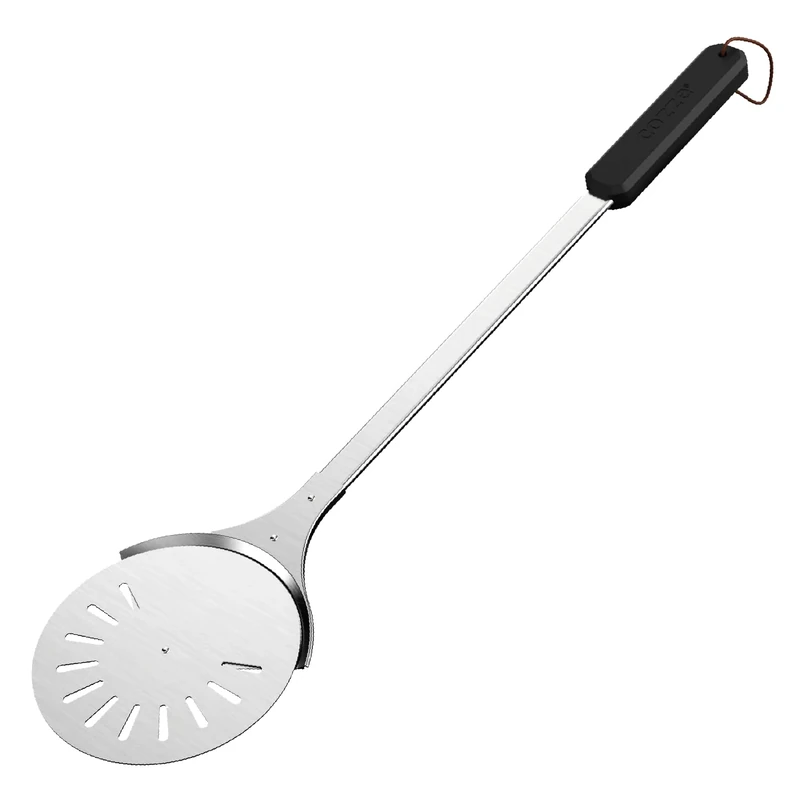 Cozze® Rotating Pizza Peel Ø18 × 76 cm – Stainless Steel Pizza Turner with Long Handle – LFGB Certified – for Pizza Ovens & Grills