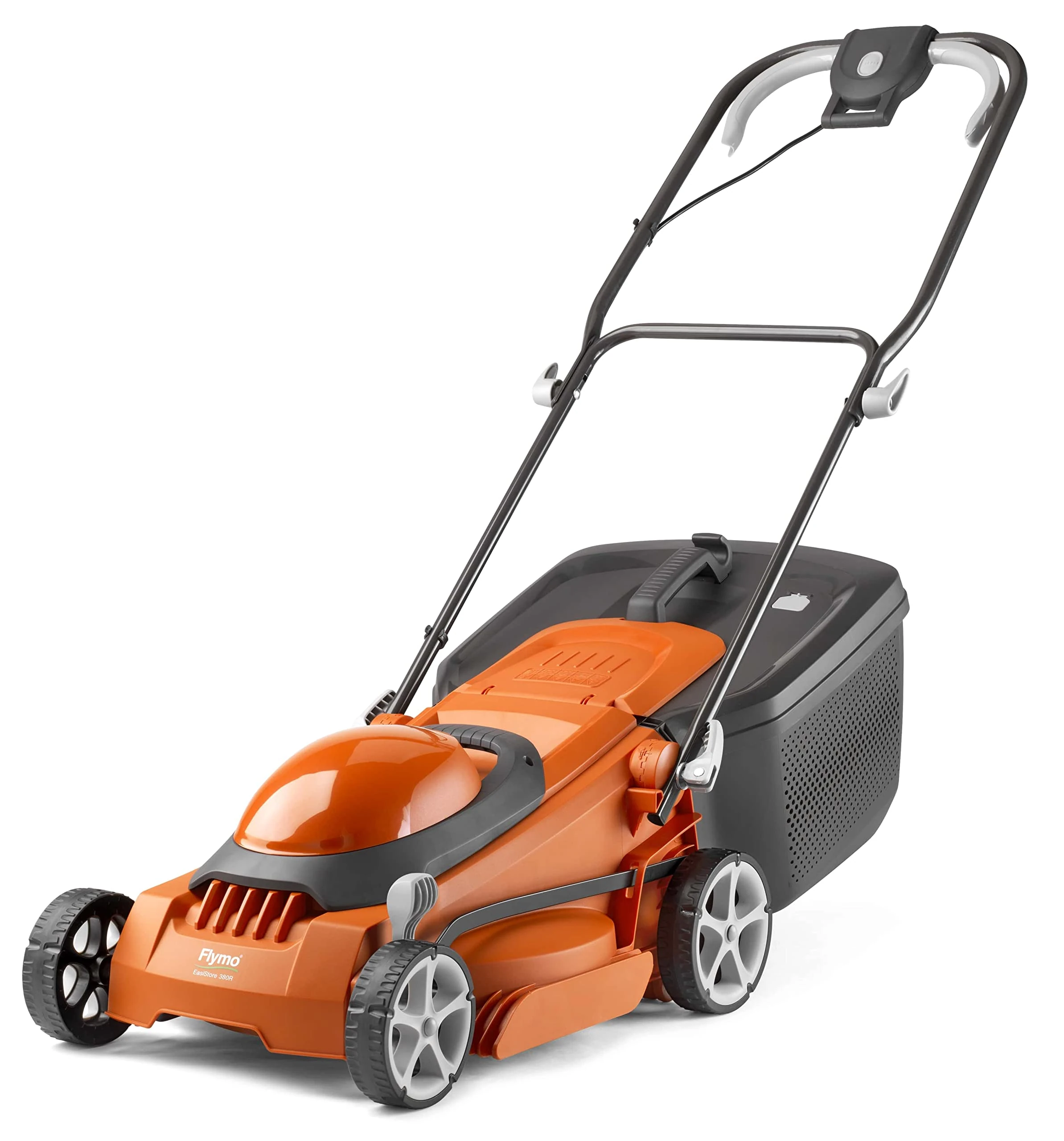 Flymo 36V EasiStore 380R Cordless Lawnmower – Without Power For All Battery and Charger, 38cm Cutting Width, Striped Lawn Finish, Close Edge Cutting, 45L Grass Box, Lightweight