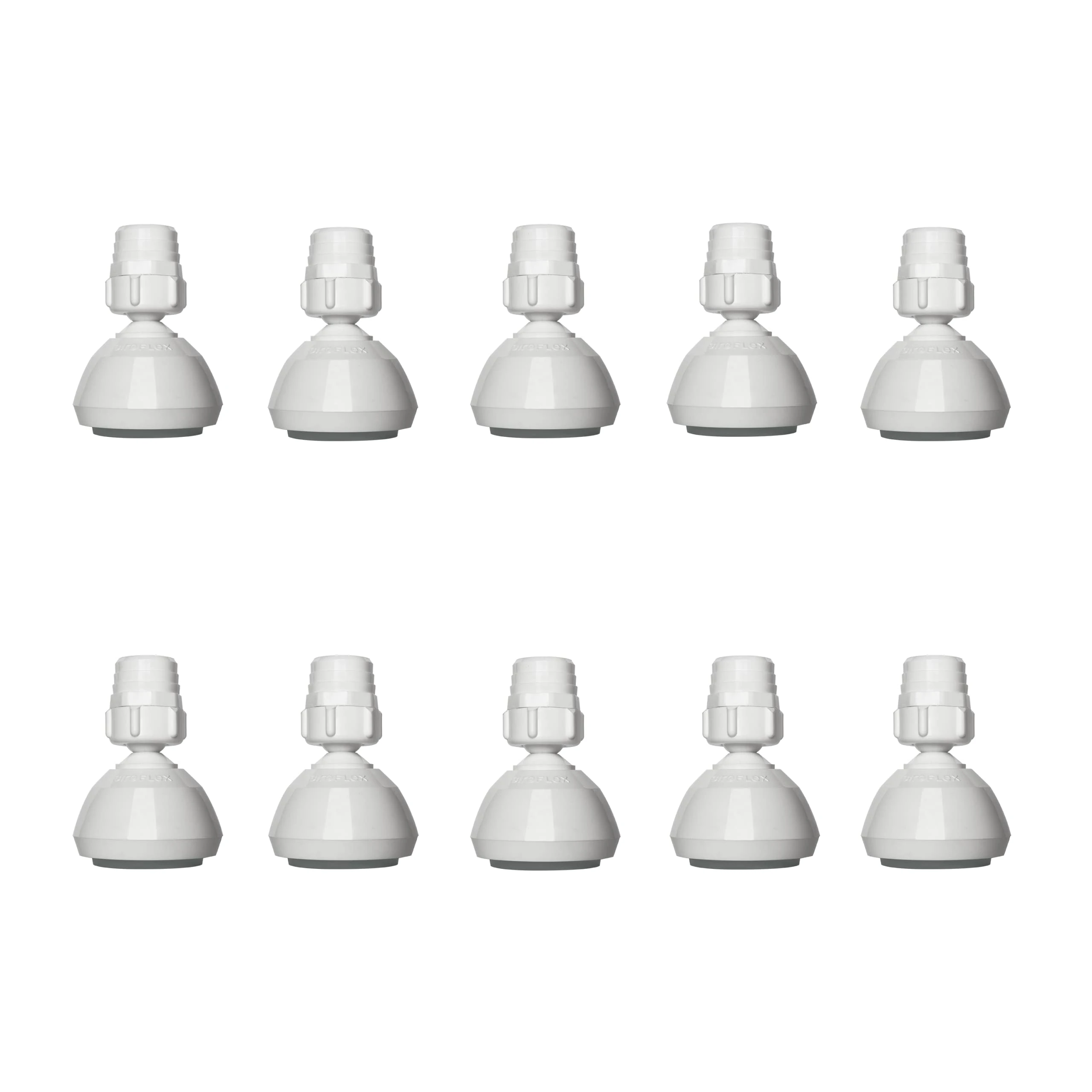 Siroflex 2760/10 Fixed Shower Head 10 Pieces Made in Italy | Durable Plastic Shower | Cheap White Shower Head | Universal Shower Head Sports Installations and Baths