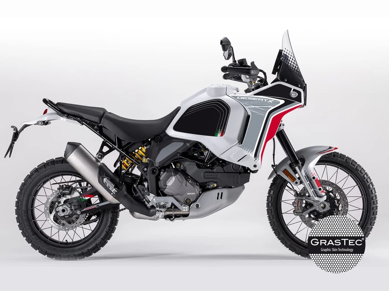 Uniracing Decoration and protection kit for Ducati DesertX 2022, White - Image 1