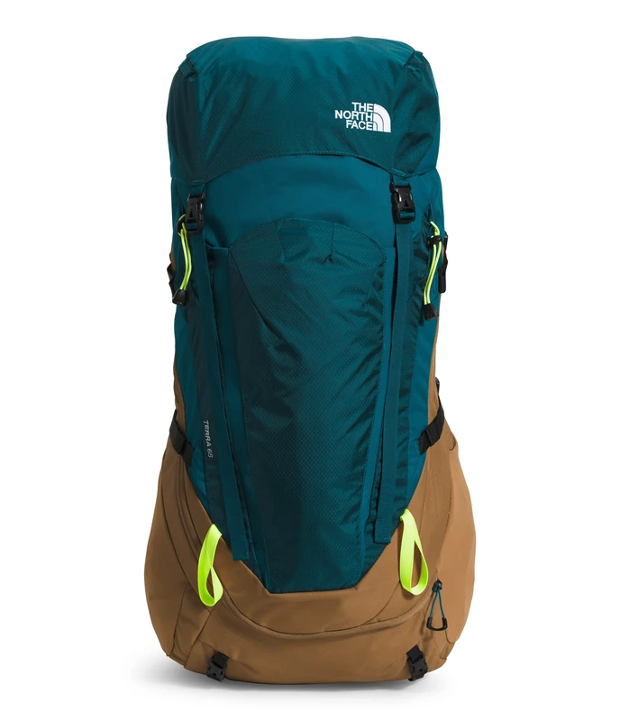 THE NORTH FACE Terra Backpack Blue Coral/Utility Brown/Led Yellow S-M