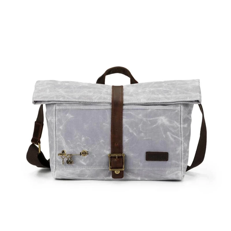 Della Q Canvas Bag, Grey, One Size