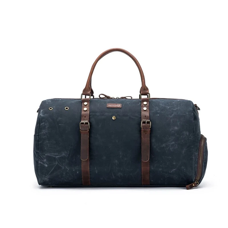 Della Q Canvas Weekender, Blue, One Size