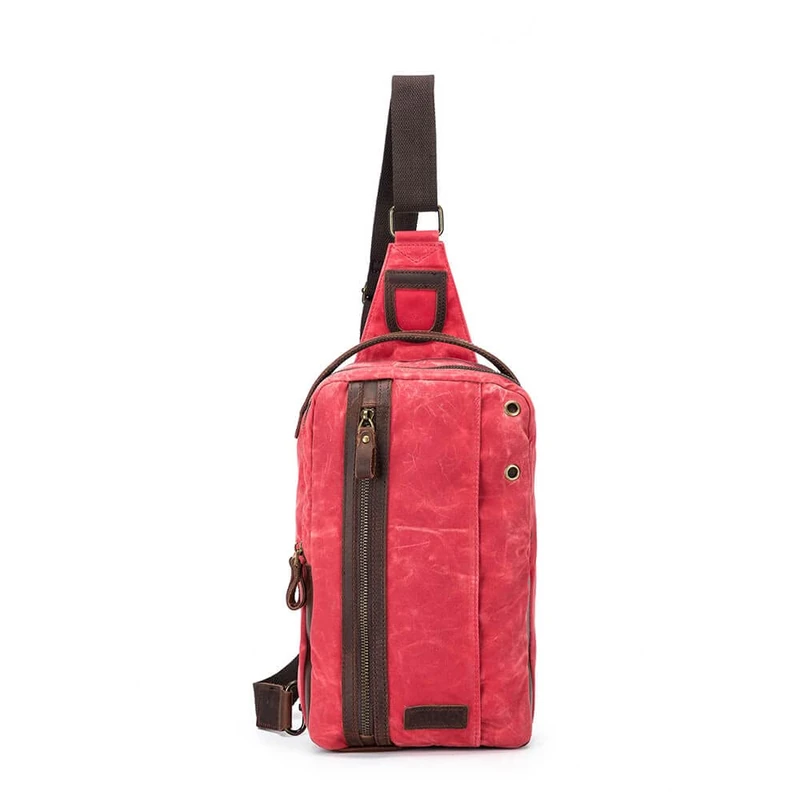 Della Q Mini Messenger Bag, Salmon, One Size