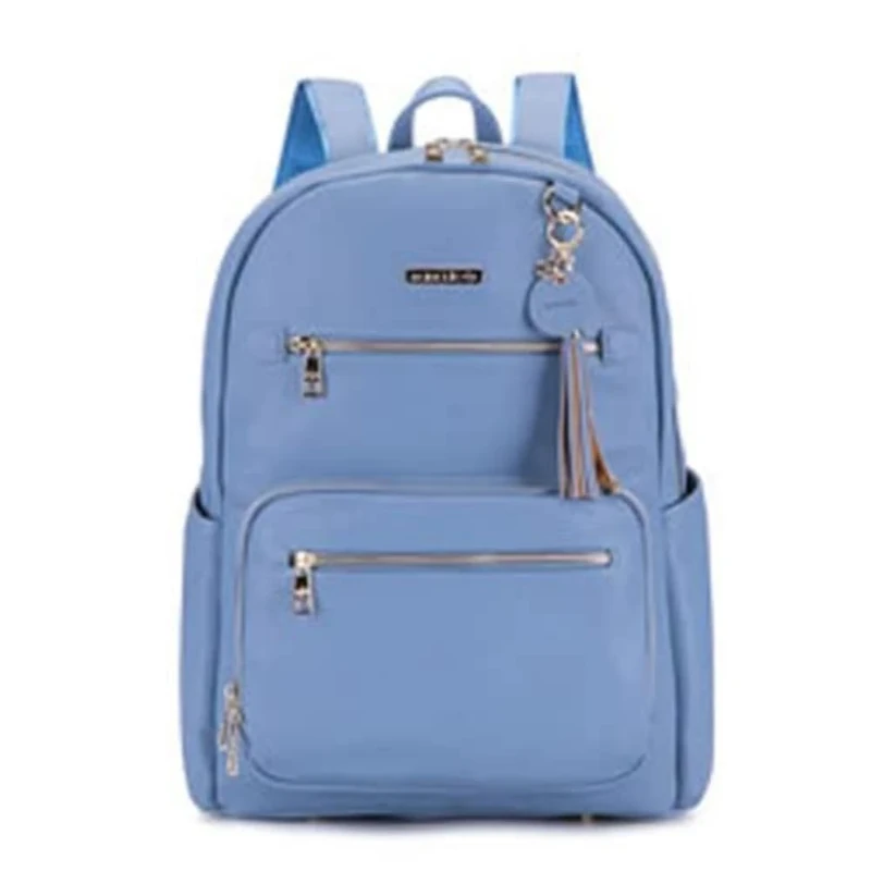 Namaste Back Pack, Vegan Leather, Slate Blue, One Size