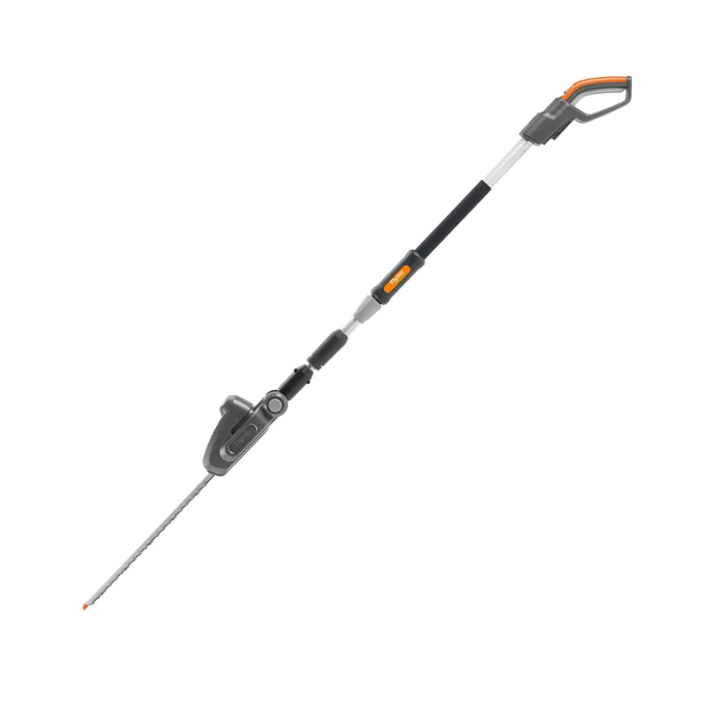 Flymo 18V UltraCut Reach 420 Cordless Telescopic Hedge Trimmer - Without Battery, 42cm cutting with, 3 metre extendable reach, 90° adjustable head, blades, Power For All Alliance