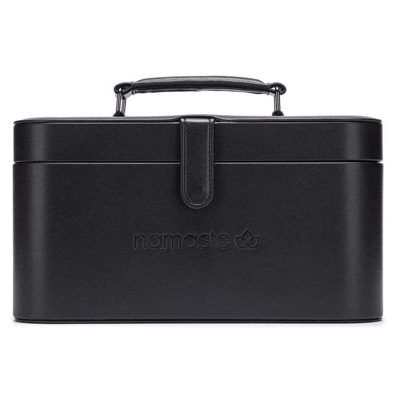 Namaste Train Case, Black, One Size