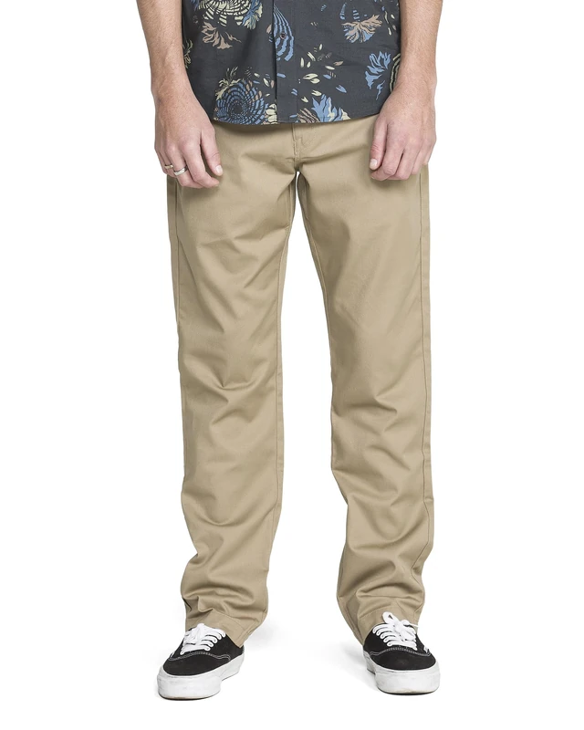 Volcom Men's V Monty Chino Pant, Khaki, 34