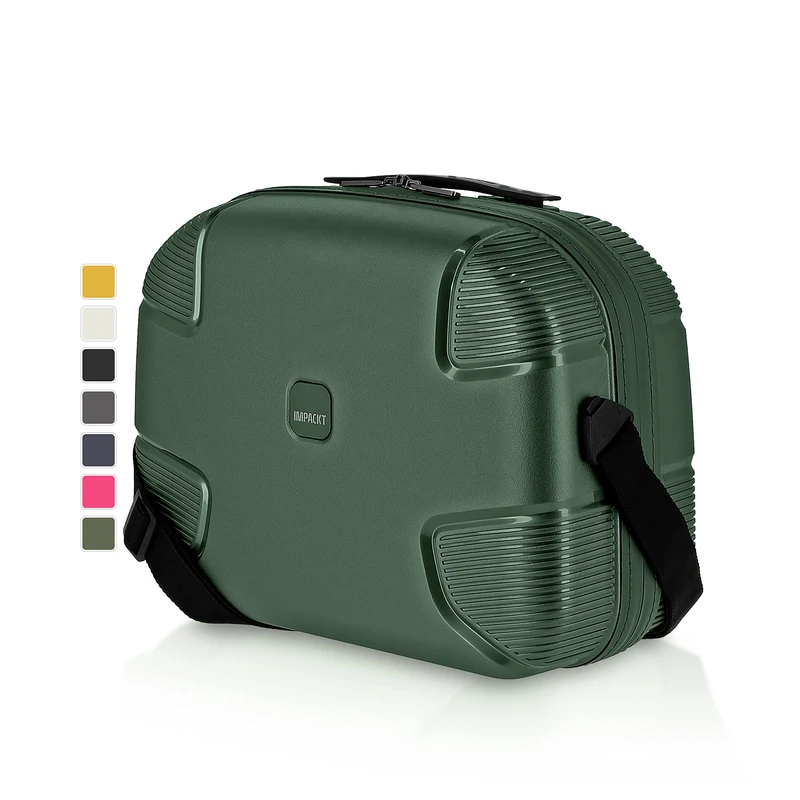 IMPACKT IP1 Hand Luggage Cosmetic Case Made from Recycled Material Sustainable Beauty Case with Clip Function 40 cm 1.5 kg 22 litres, Deep Sea Green, Handgepäck, Casual