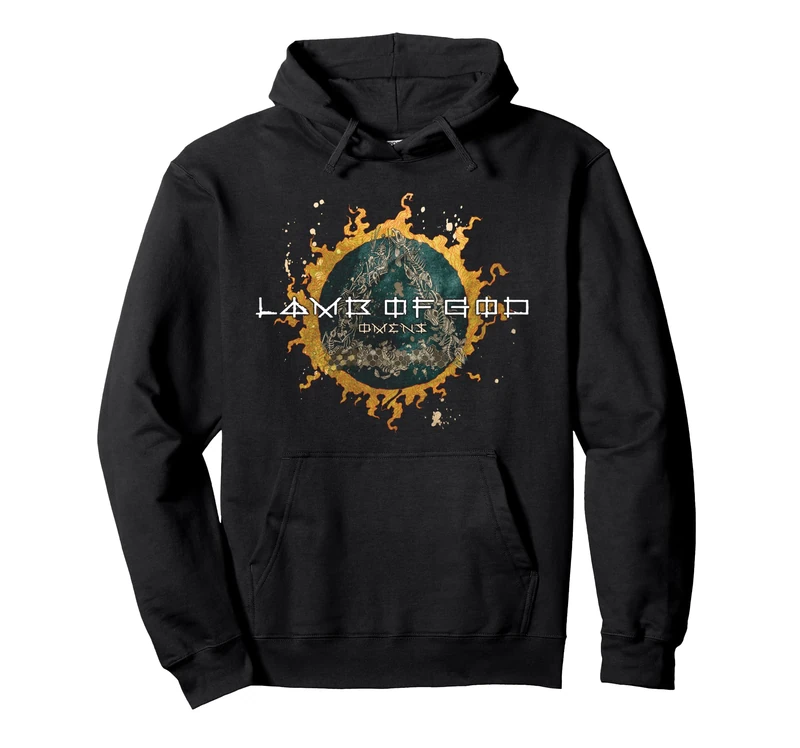 Lamb of God Omens Back Cover Pullover Hoodie