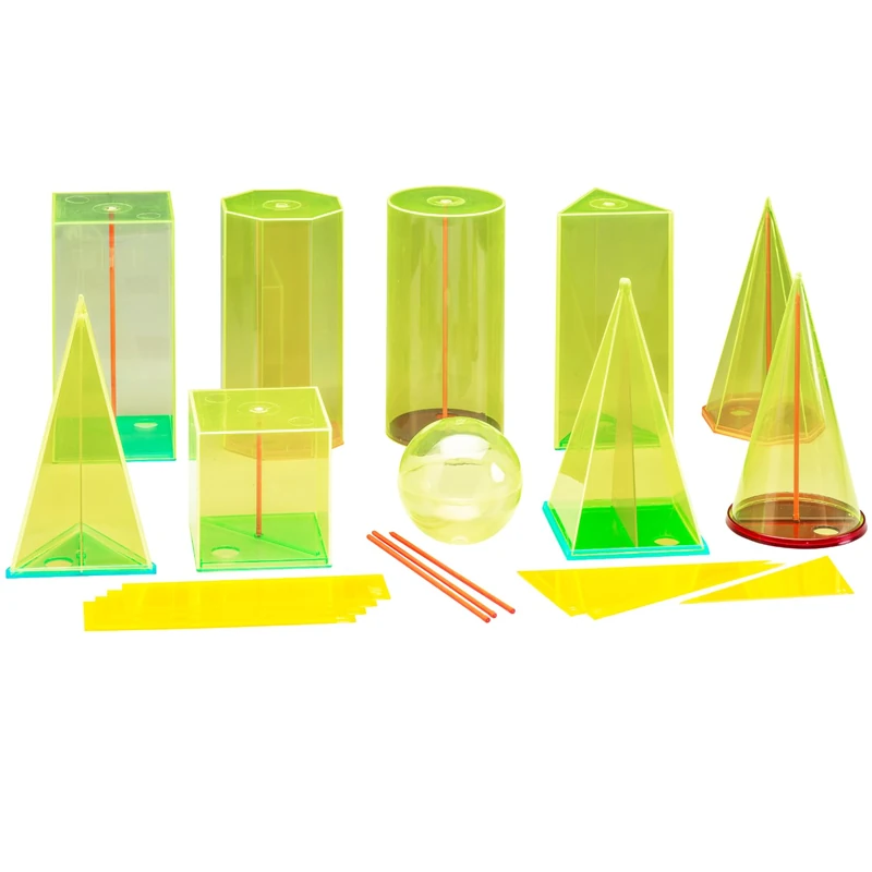 WISSNER® active learning - Geometrical Shape Set 15 cm with 38 pieces – RE-Plastic®