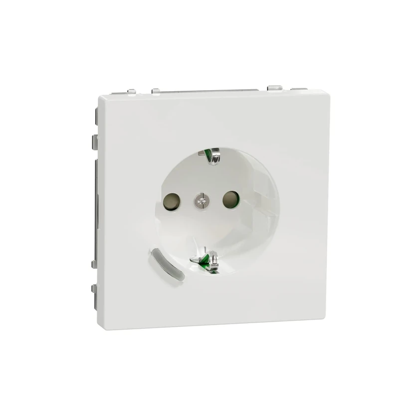 Schneider Electric - Wiser Connected Schuko Socket 16A TPB Lotus White System Design, Smart Socket, Compatible with Amazon Alexa and Google Home, Smart Home Wifi Socket, MEG2380-6035