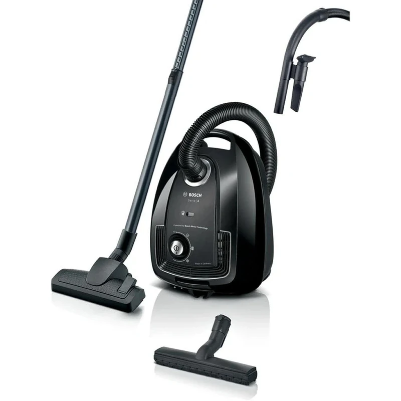 Bosch Electroménager BGL38BA2H, PowerProtect Cylinder Vacuum Cleaner, Black