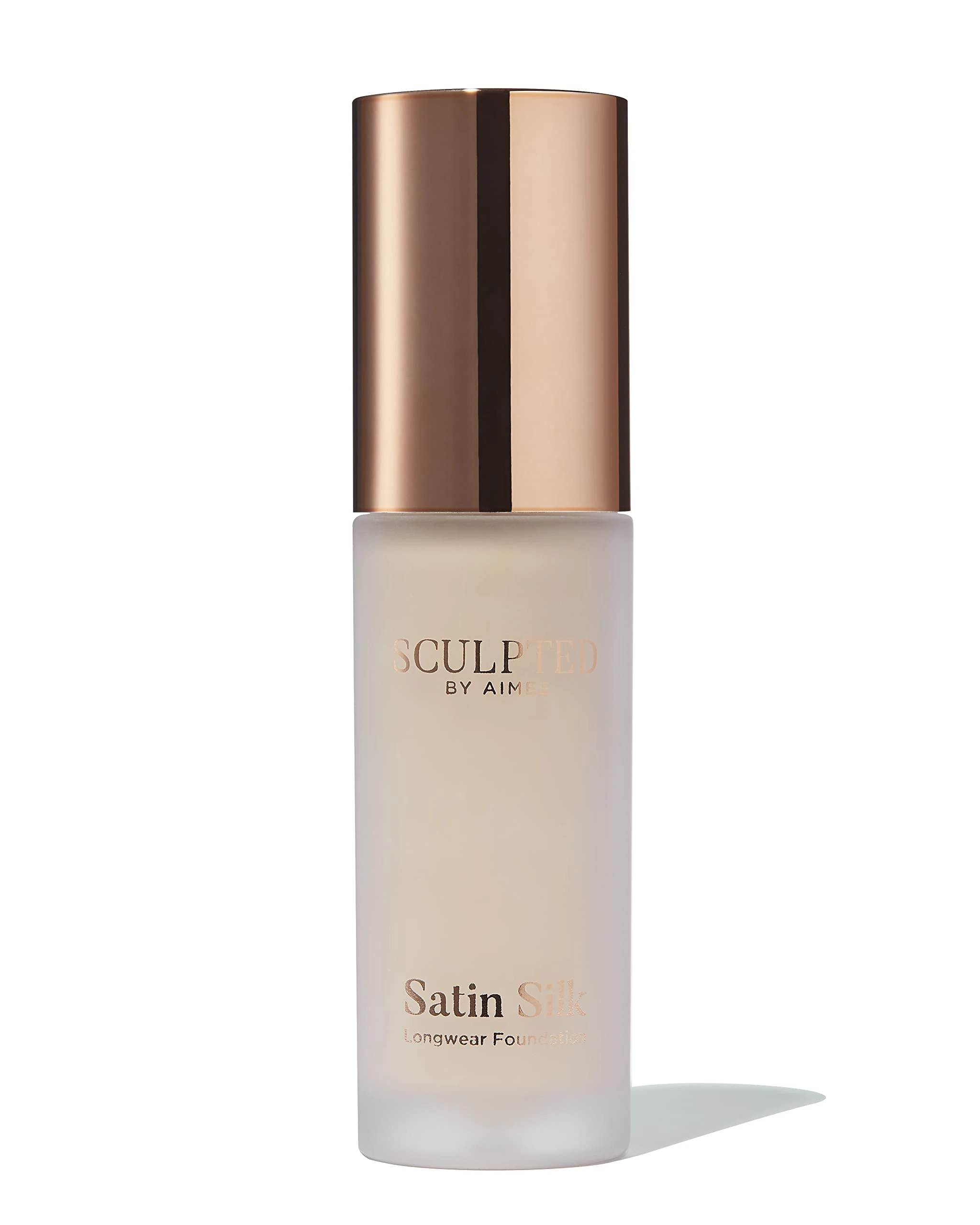 Satin Silk Longwear Foundation from Sculpted by Aimee (Fair Golden 2.75) - Lightweight, Hydrating & Buildable High Coverage, Sweat-Resistant Foundation