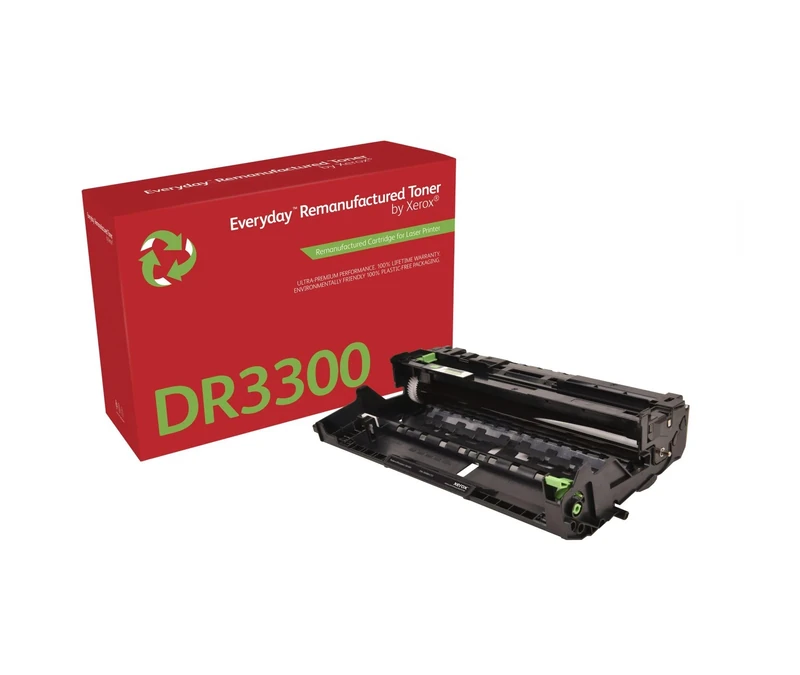 Everyday by Xerox Compatible Brother DR3300 Black Drum, Standard Capacity, Remanufactured