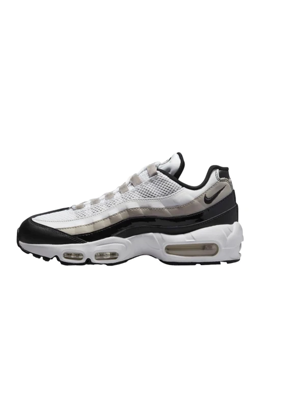 NIKE Women's Air Max 95 Sneaker, White Black Lt Iron Ore University Red, 6 UK