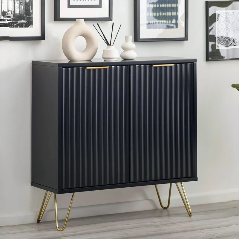 Julian Bowen Murano Compact Sideboard - Black Sideboards