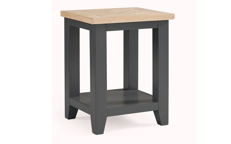 Julian Bowen Bordeaux Lamp Table, Dark Grey