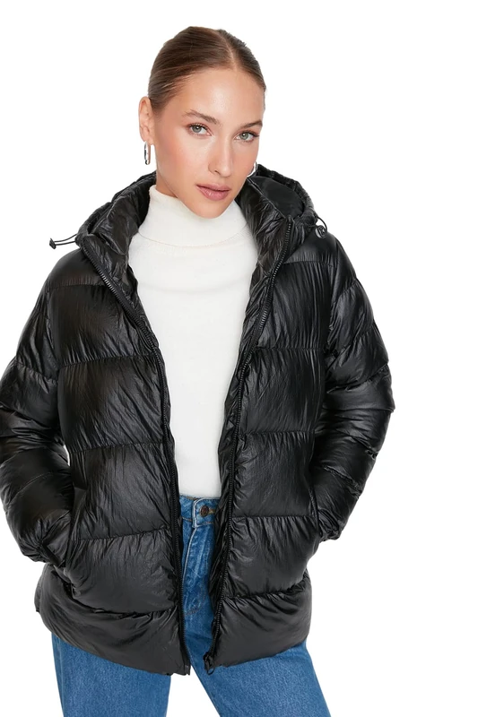 Trendyol Winter Jacket - Black - Puffer - Image 1