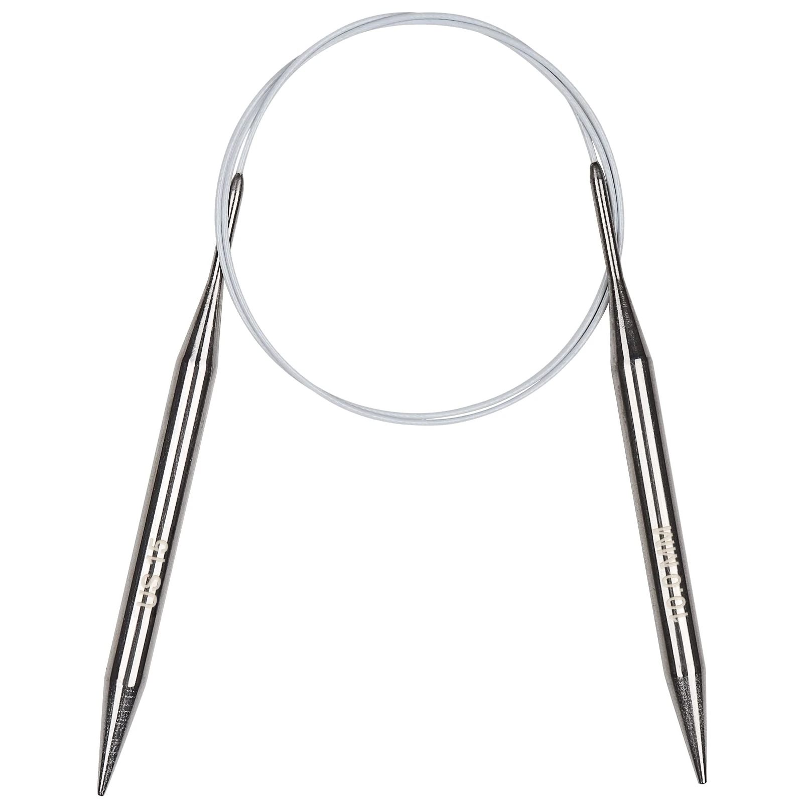 Aeelike 10mm Circular Knitting Needles 100cm, Metal Circular Needles with Flexible Cable, Fixed Stainless Steel Knitting Pins, Long Round Knitting Needles for Chunky Blankets Large, Size US 15