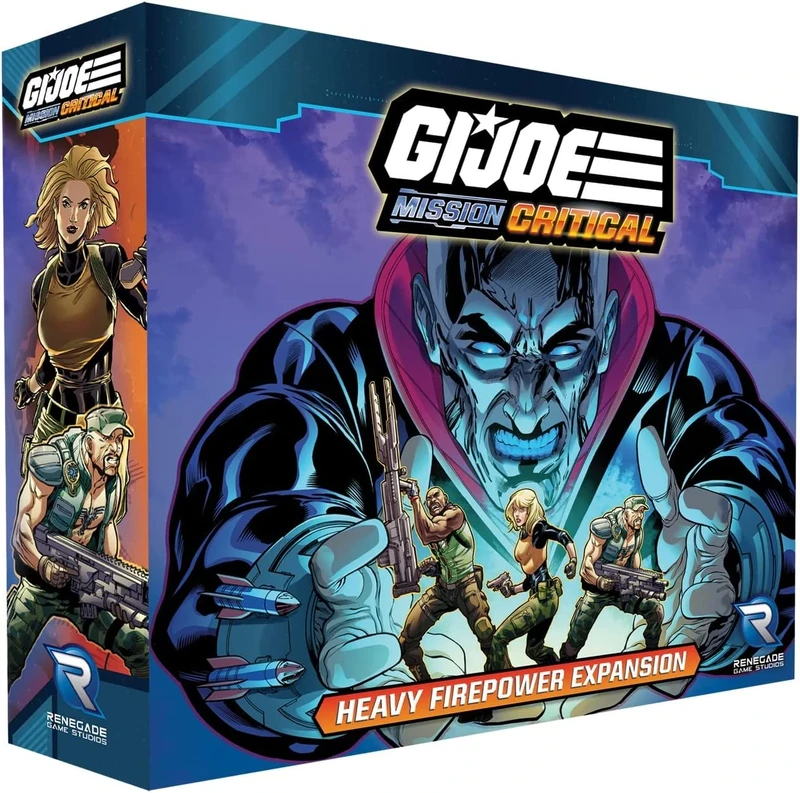 Renegade Game Studios | G.I. Joe Mission Critical Heavy Firepower Expansion | Cooperative Tactical Miniatures Board Game Add-On | 2-5 Players | 45-60 Minutes