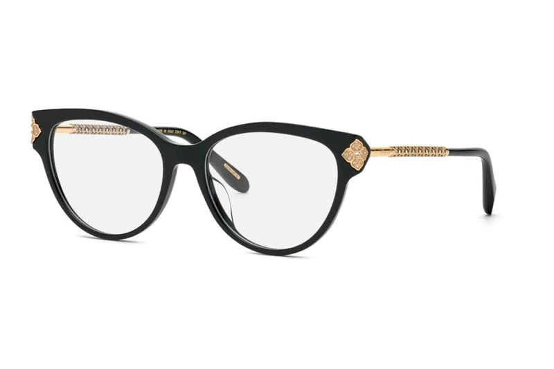 Chopard VCH332S Glasses, Shiny Black, 54 for Women, shiny black, UK 26