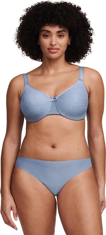 Chantelle Women's, C MAGNIFIQUE, Covering Molded Bra, Women's invisible lingerie, Mist, 44C