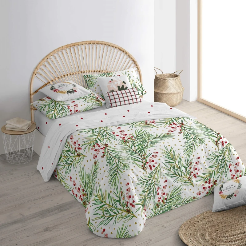 BELUM | Christmas Duvet Cover 50% Cotton - 50% Polyester, Duvet Cover with Buttons Laponia 4 135 (220 x 220)