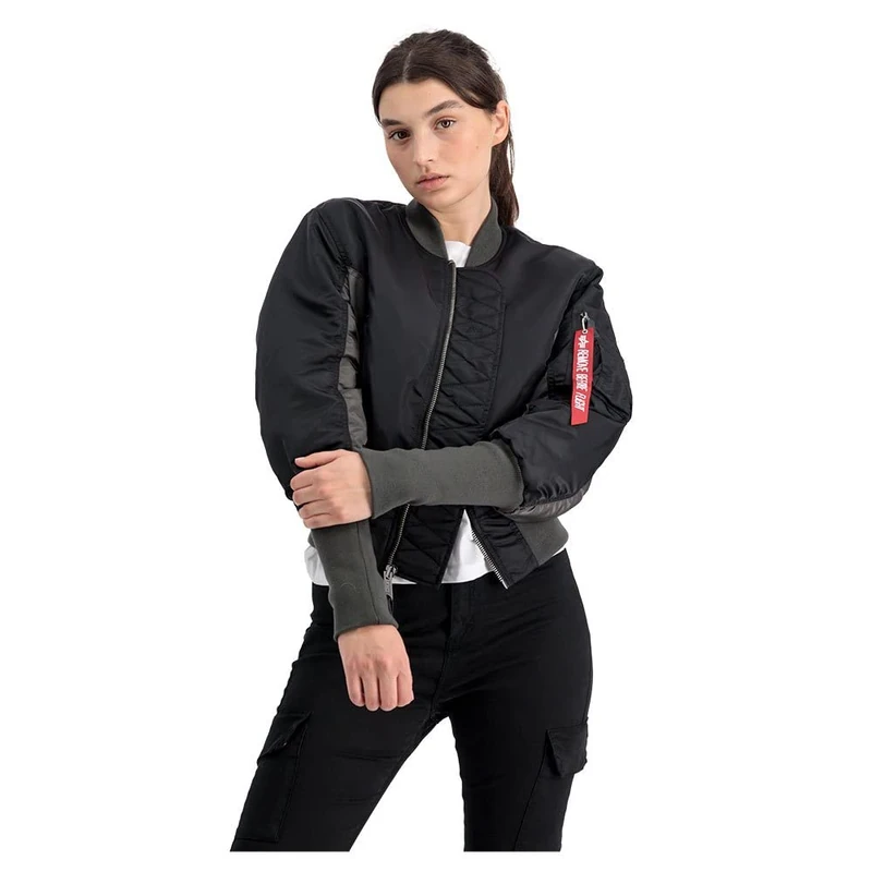 Alpha Industries Puffer Coat ZH Winter Jacket for Ladies Jet Stream White - Image 1