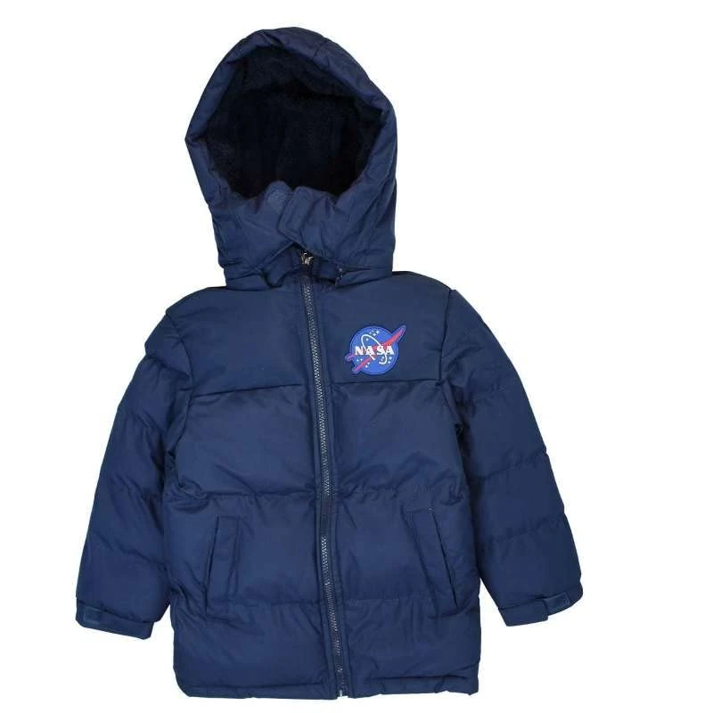 Nasa Men's Hooded Parka, Marine, XL