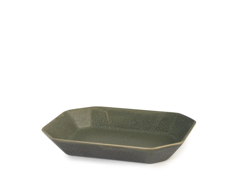PT Streat Set of 2 Stoneware Bowls Green 17 x 22 cm