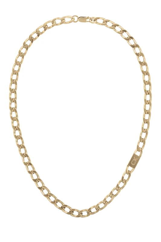 Calvin Klein Men's OUTLOOK Collection Chain Necklace in Yellow Gold - 35000252